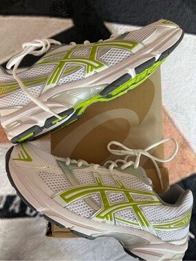 ASICS Gel-1130 White Green Apple - Men's Running Sneakers
